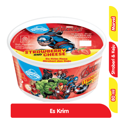 Campina Marvel Es Krim Rasa Stroberi & Keju