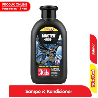 Master Kids Sampo & Kondisioner Anak Batman 120+30 ml